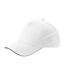 Casquette De Baseball Accelerate Blanc Noir Beechfield-2