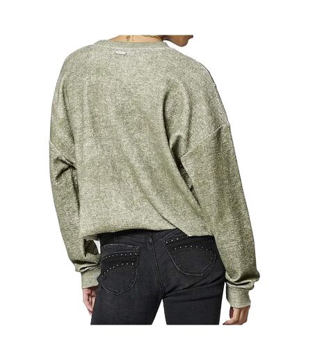 Sweat kaki femme kaporal snaps