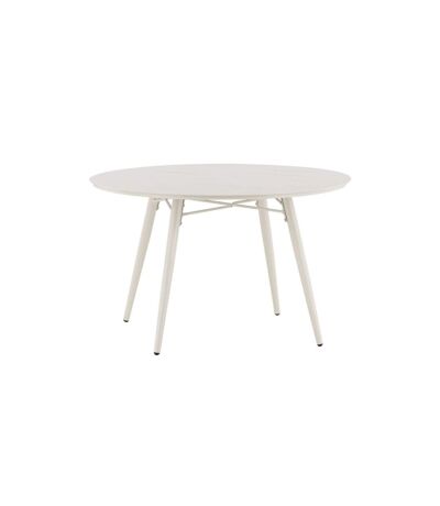 Table de Jardin Ronde Design Lina 120cm Beige