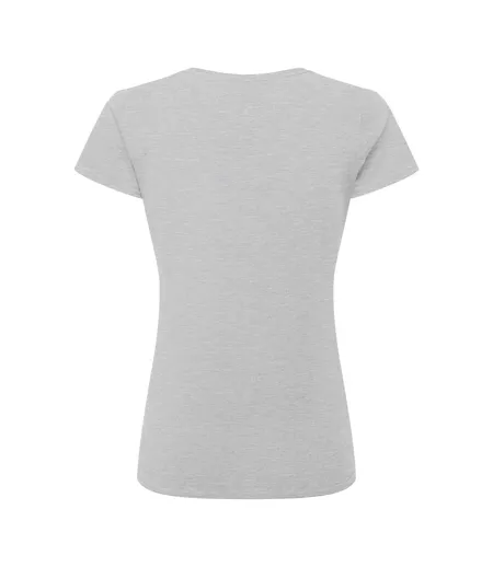 Womens/ladies Authentic Classic T-shirt Light Oxford Russell