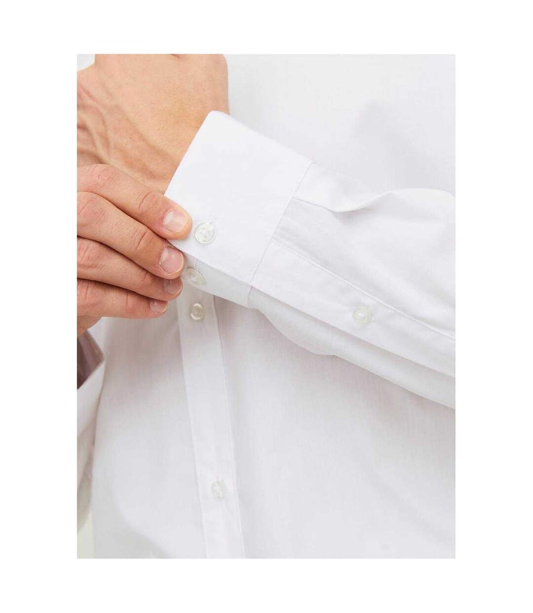 Chemise Habillée Manches Longues Joe Homme Blanc Jack And Jones-3