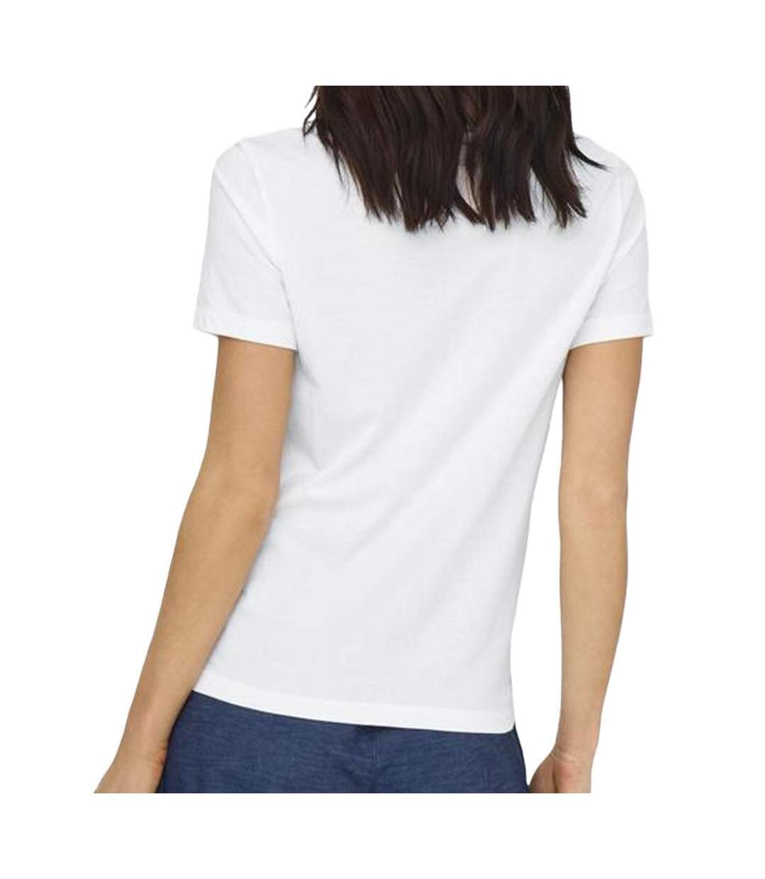 T-Shirt blanc femme jdy michigan life-2