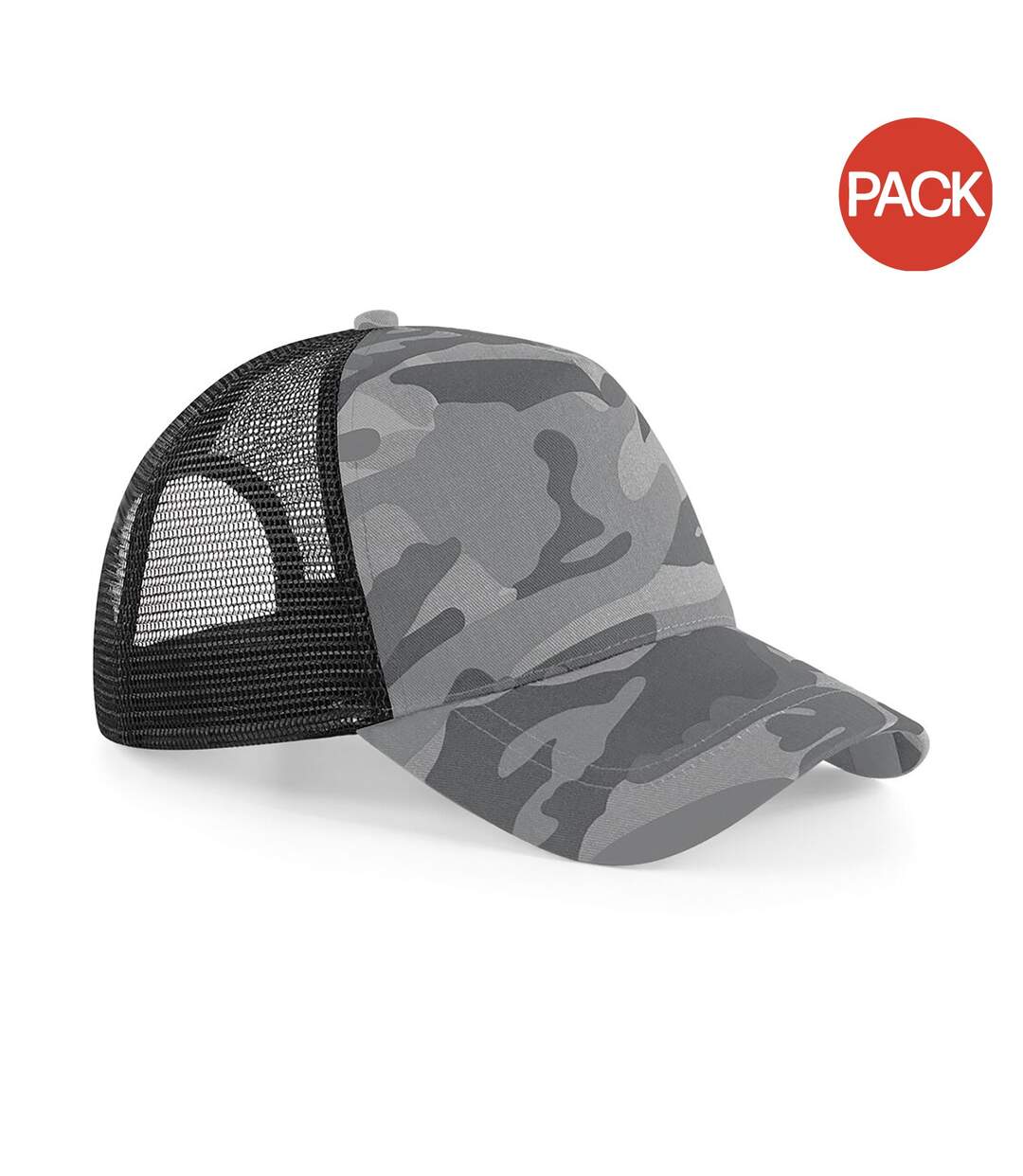 Lot de 2  casquettes camouflage homme camouflage arctique Beechfield-1