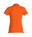 Clique Womens/Ladies Plain Polo Shirt (Blood Orange)