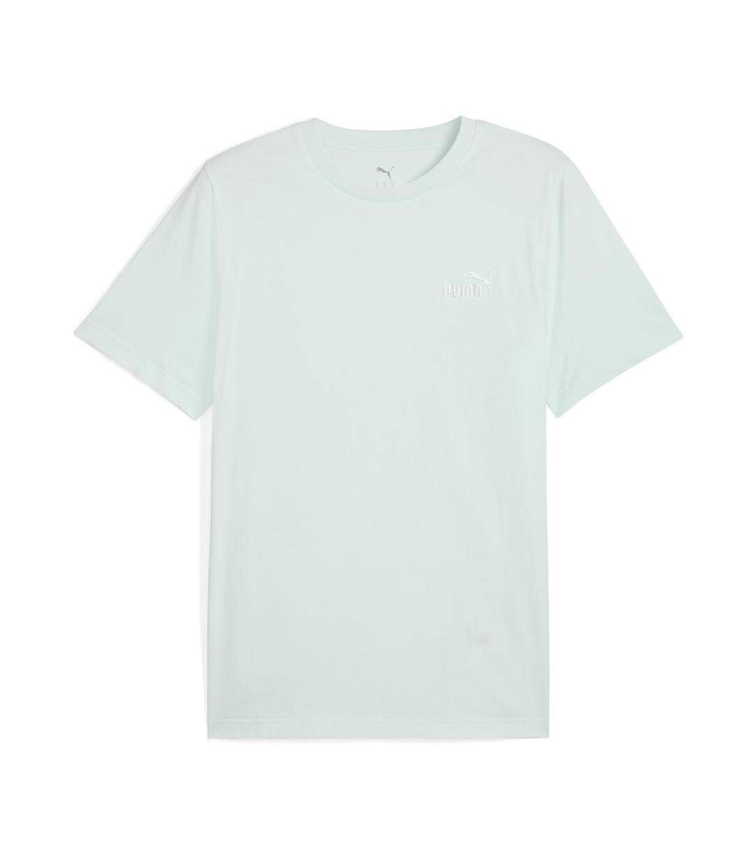 T-shirt vert d'eau homme puma ess small no. 1 logo-1