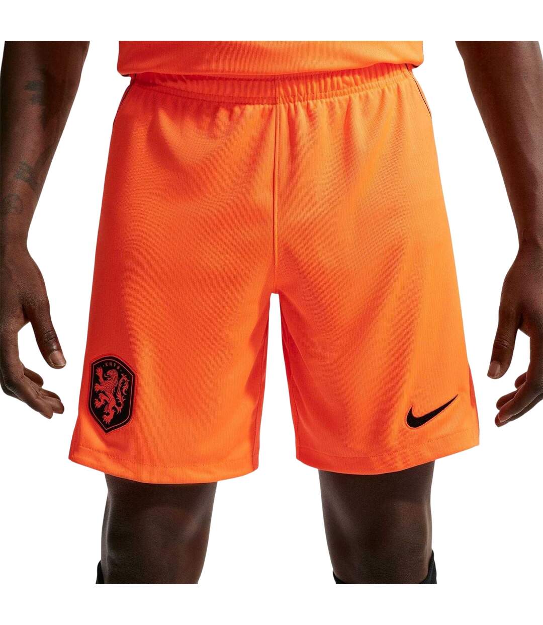 Mens 2026 Netherlands Fc Football Shorts Orange Black Nike-2