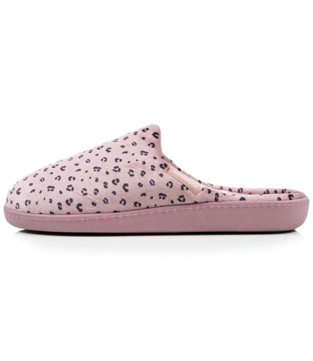 Isotoner Chaussons Mules femme microvelours semelle ergonomique soutien voûte plantaire