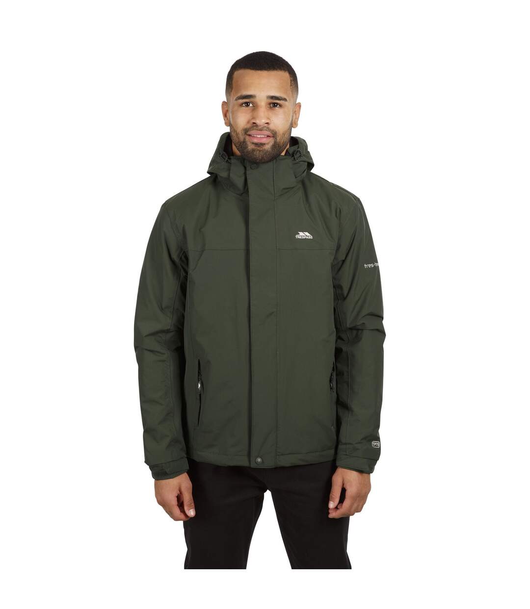 Trespass Mens Donelly Waterproof Padded Jacket (Olive)