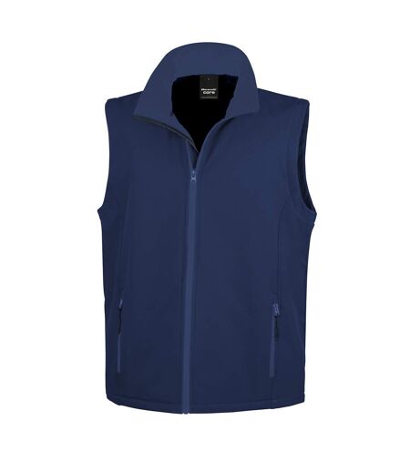 Mens Core Printable Softshell Bodywarmer Navy Result
