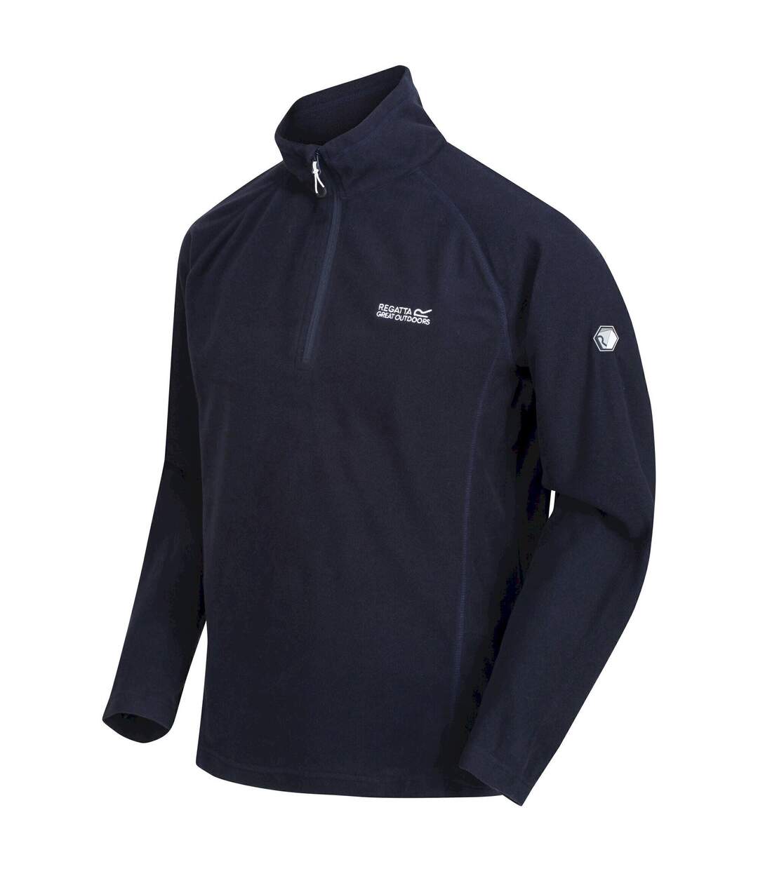 Great outdoors mens montes fleece top navy Regatta-4