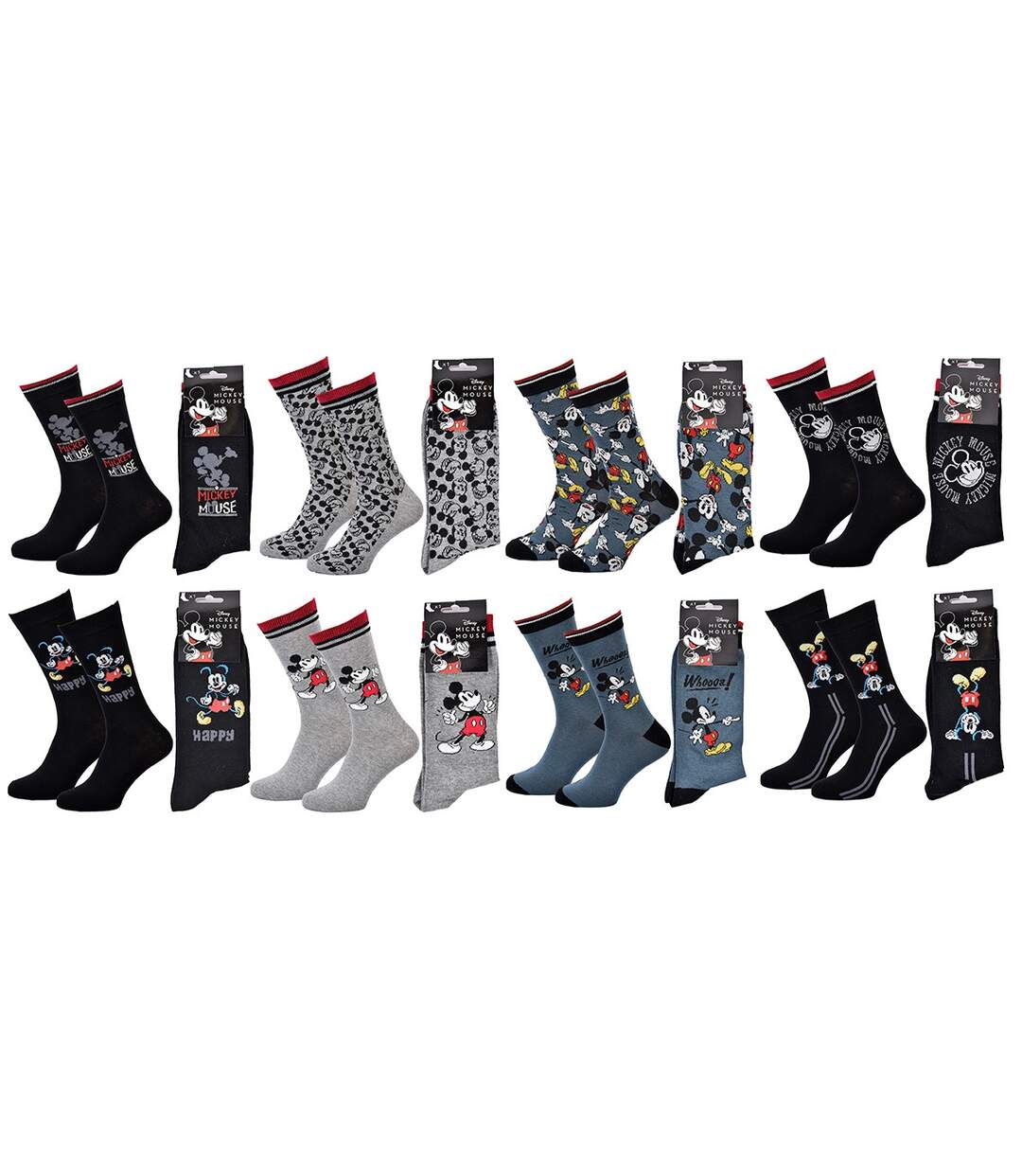 Chaussettes Pack Cadeaux Homme LICENCE Pack 8 Paires MICK24