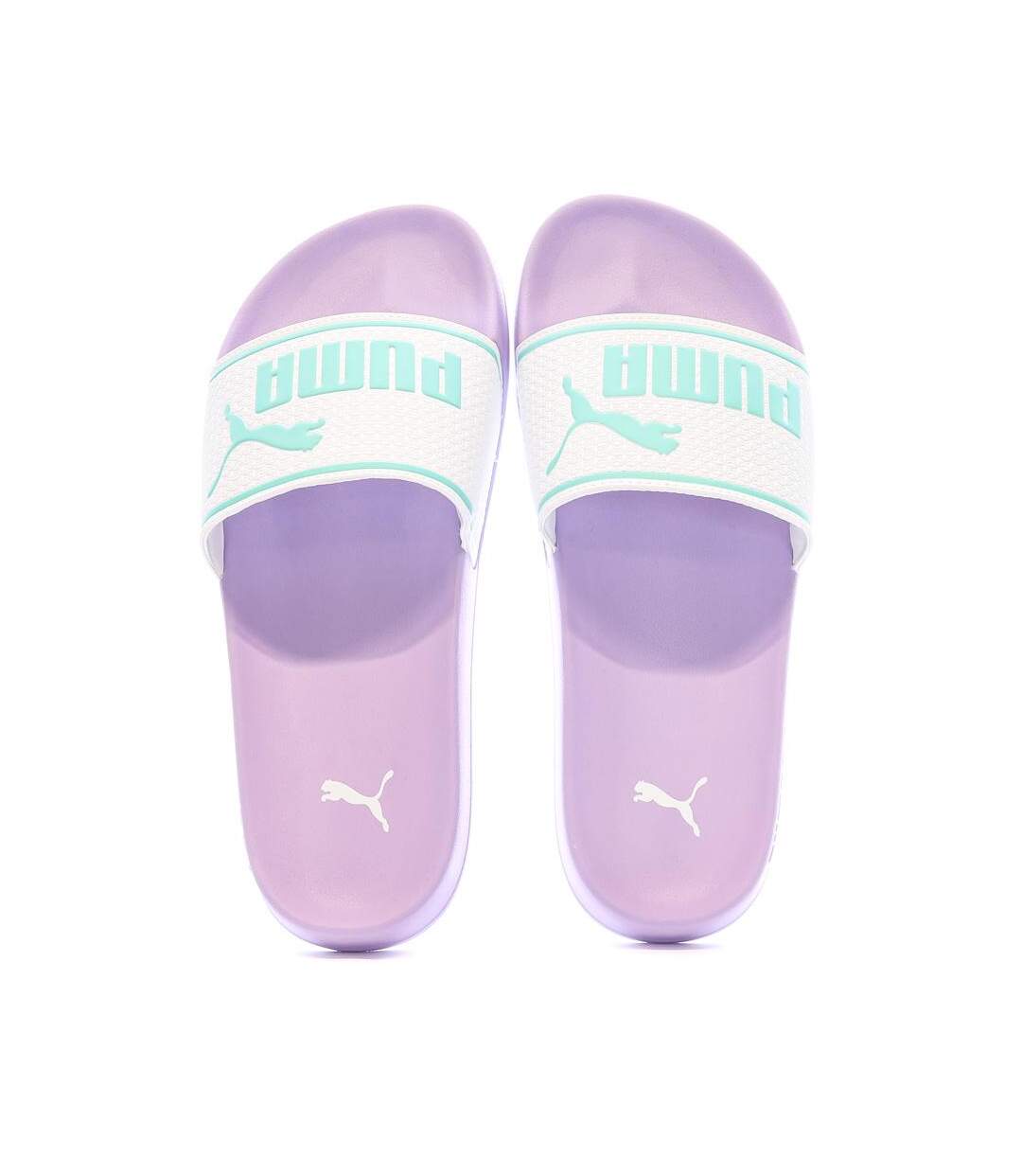 Claquettes violettes/blanches/bleu homme puma leadcat 2.0 384139-01 - 40.5-3