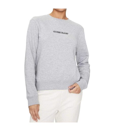 Sweat Femme Gris Chiné Guess
