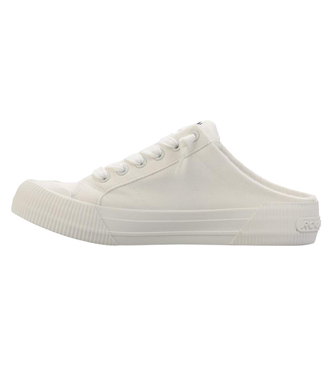 Tennis Plates Et Unies À Talon Ouvert En Toile Style Mules Cheery Femme Blanc Rocket Dog-2