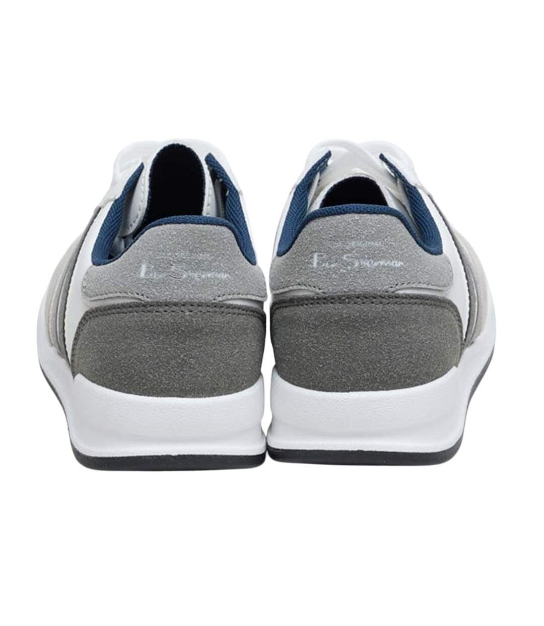 Baskets Sokka Homme Blanc Noir Gris Ben Sherman-2