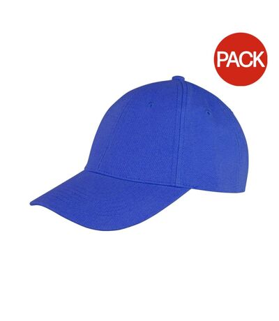 Lot de 2  Memphis casquettes adulte bleu roi Result