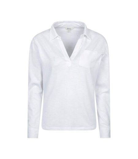 Polo Brae Femme Blanc Mountain Warehouse
