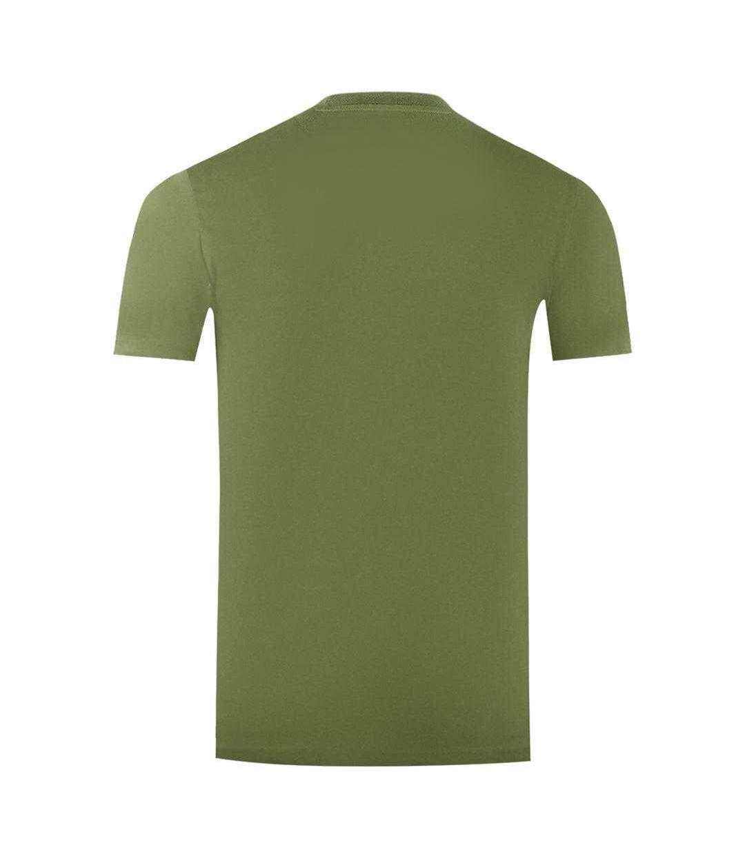 Mens London Aldis T-shirt Army Green Aquascutum-3