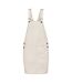 Womens/ladies Eco Friendly Dungaree Dress Ivory Native Spirit-1
