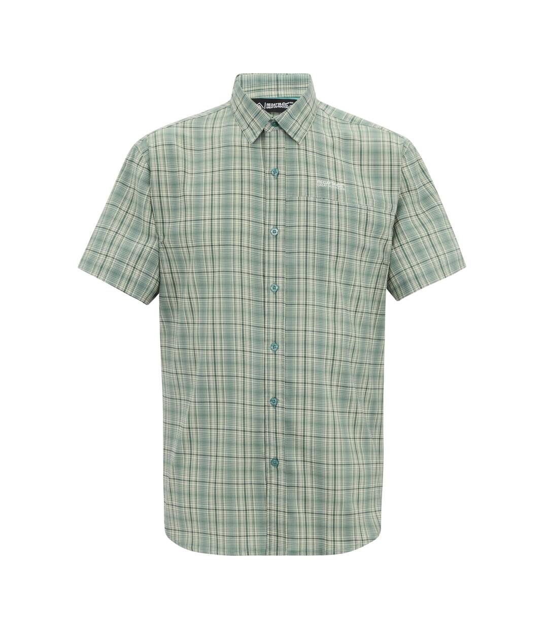 Chemise Motif/style À Carreaux Begarno Homme Bleu Clair Regatta-2