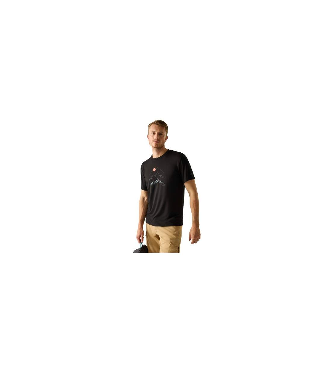 Mens Fingal Sunset Stretch T-shirt Black Regatta-1