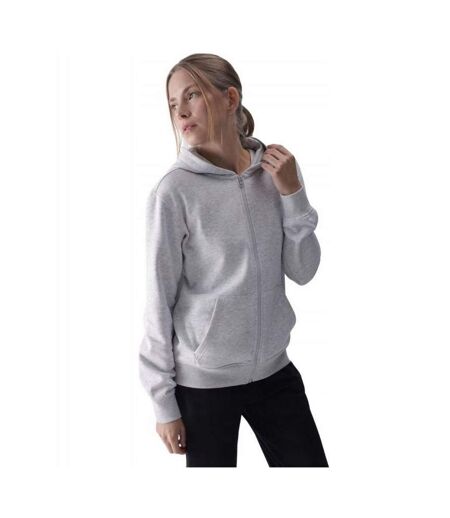 Womens/ladies Wmm00tswsf1467 Full Zip Hoodie Cool Light Grey Melange 4F