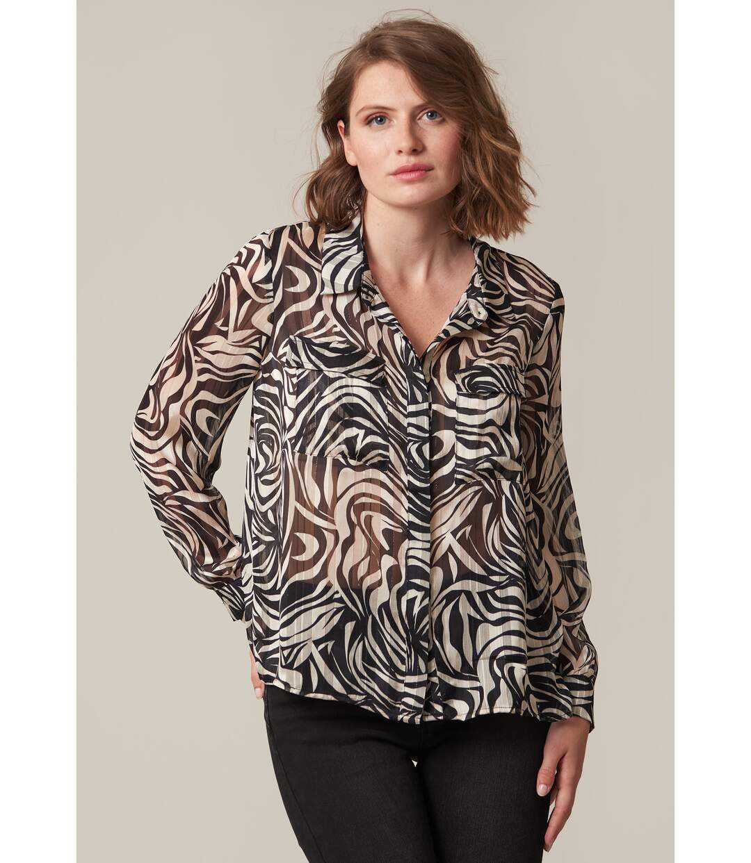 Blouse pour femme à motif animalier YOLNY-2