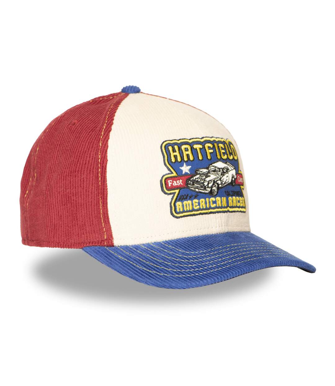 Casquette trucker semi curved avec patch Car Hatfield-2