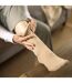 1 Pack Extra Wide Loose Fit Cotton Oedema Socks for Swollen Ankles-5