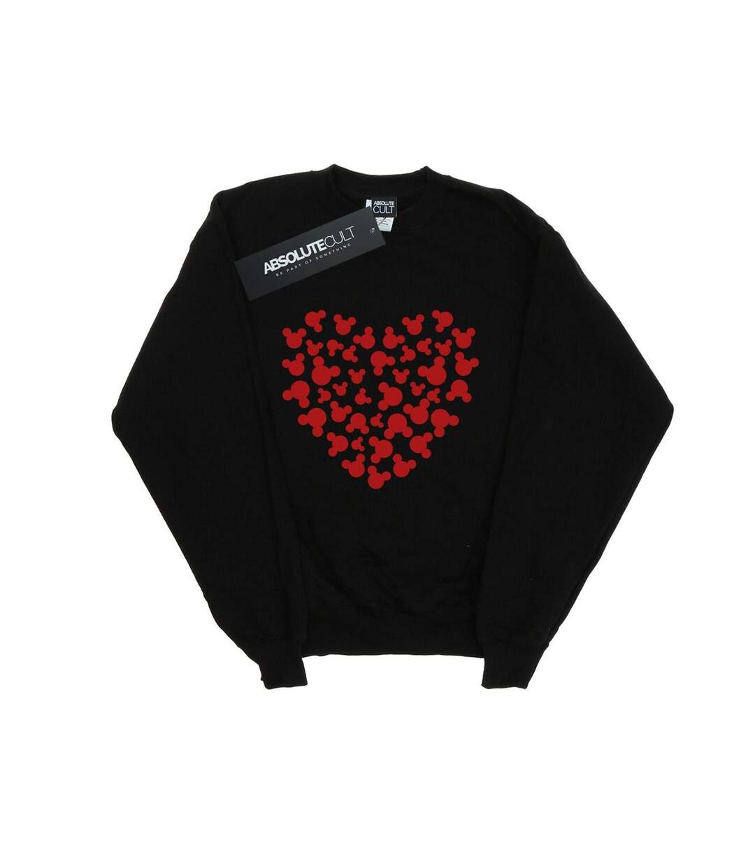 Disney Sweatshirt Femme/Ladies Mickey Mouse Heart Silhouette (Noir) - UTBI26870-1