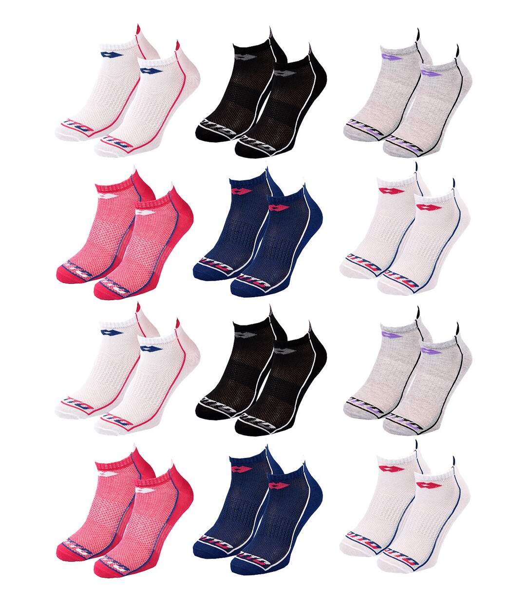 Chaussettes Femme LOTTO Pack de 12 paires SNEAKER 6459-2