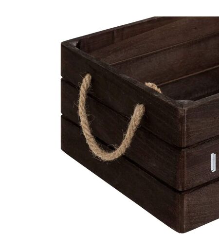 Lot de 3 Cagettes en Bois Denys 35cm Marron