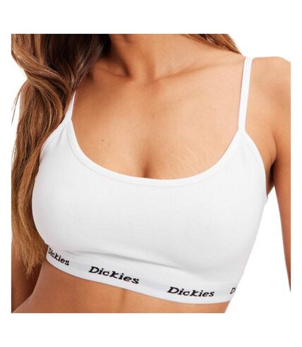 Brassière Blanche Femme Dickies Bralette - S