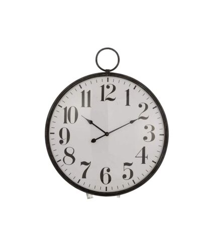 Paris Prix - Horloge Design En Métal boule Ronde 85cm Noir