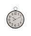 Paris Prix - Horloge Design En Métal boule Ronde 85cm Noir