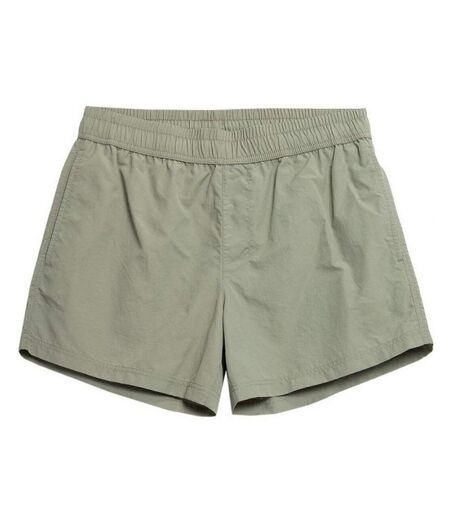 Short De Bain Motif/style Uni Homme Vert Outhorn