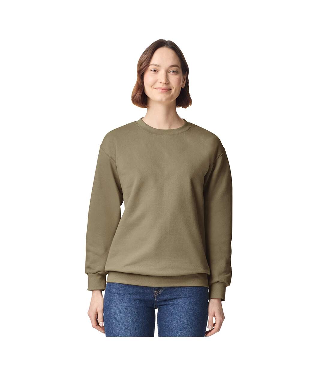 Unisex Adult Hammer Maxweight Crew Neck Sweatshirt Olive Green Gildan-2