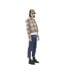 Veste femme à carreaux doublée sherpa avec patchs Vondutch-3