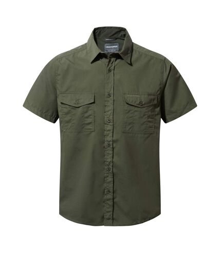 Craghoppers Mens Kiwi Short-Sleeved Shirt (Cedar Green)