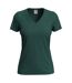 T-shirt Col V Femme Vert Bouteille Stedman-1