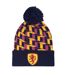 Scotland 1988 Retro Bobble Beanie Blue Yellow Fan Originals-1
