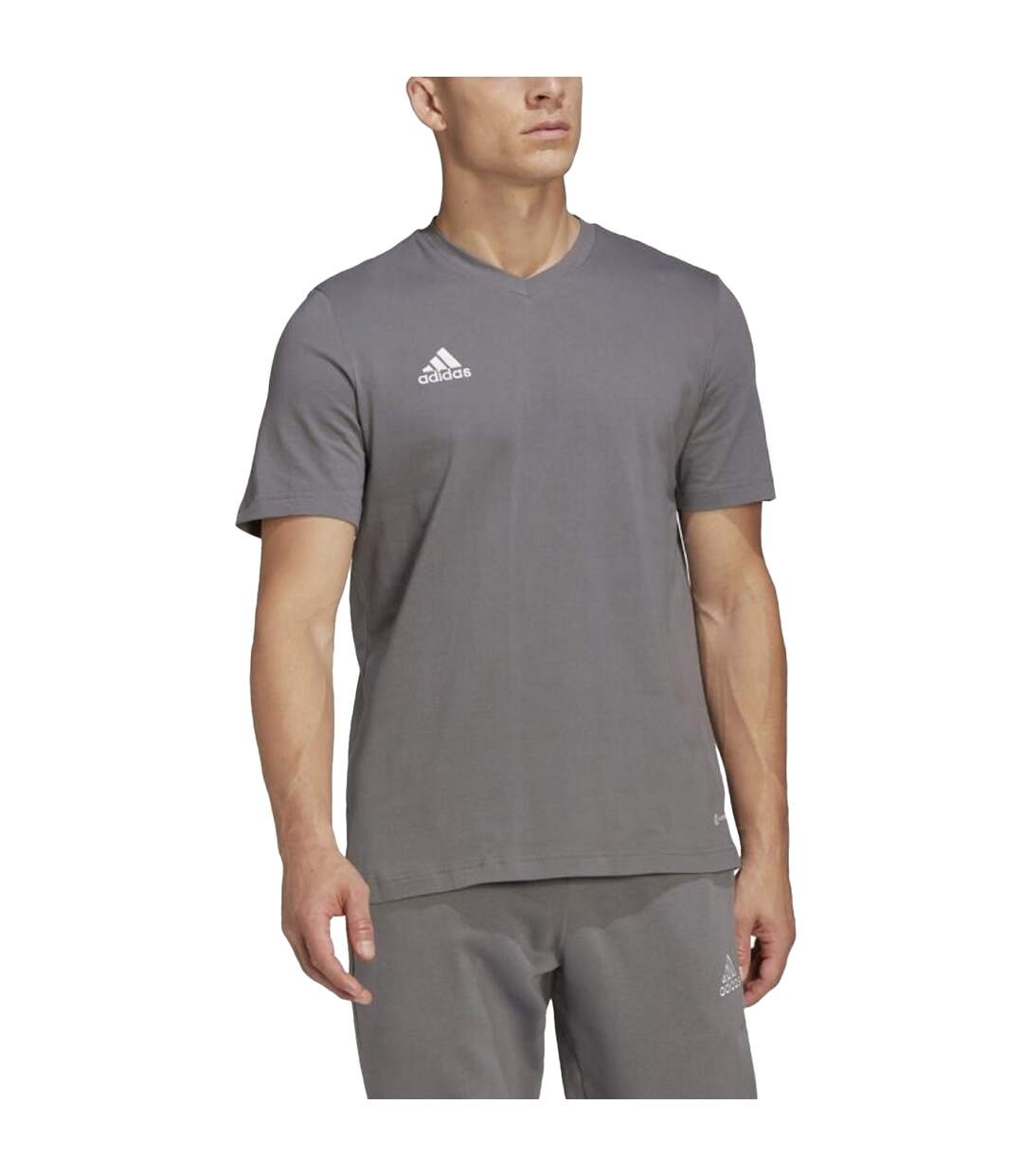 T-shirt Entrada Homme Gris Argenté Adidas-1