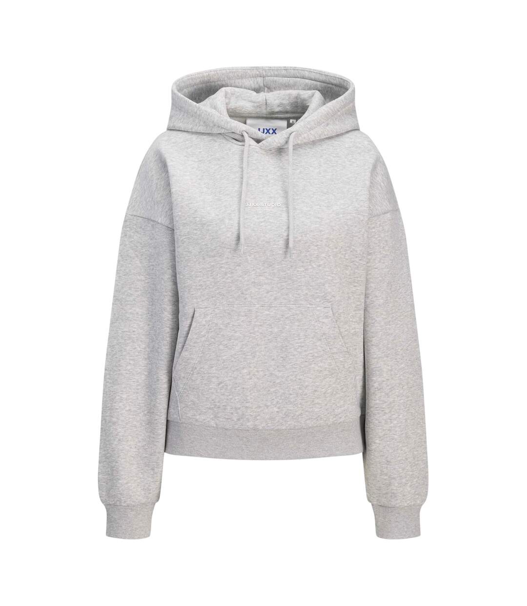 Womens/ladies Vesterbro Long-sleeved Hoodie Light Grey Melange JJXX-2