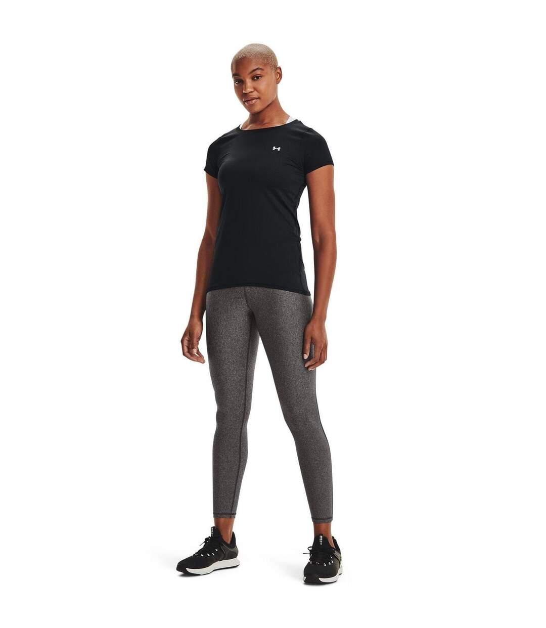 T-shirt Manches Courtes Entraînement Performance Femme Noir Under Armour-4
