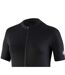 Womens/ladies Karol Full Zip Short-sleeved Jersey Black Bicycle Line-3