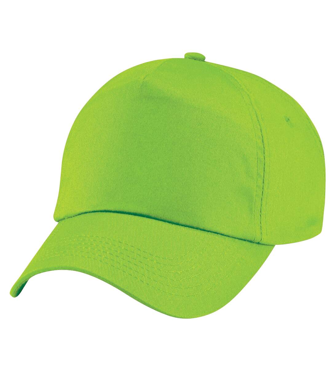 Lot de 2  casquettes de baseball adulte vert citron Beechfield