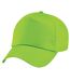 Lot de 2  casquettes de baseball adulte vert citron Beechfield