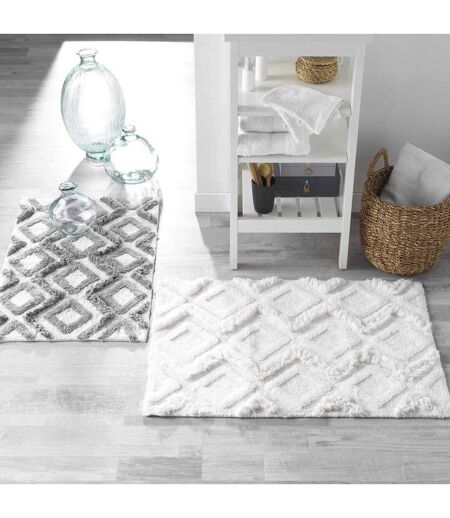 Tapis de Salle de Bain Ikatis 50x80cm Blanc