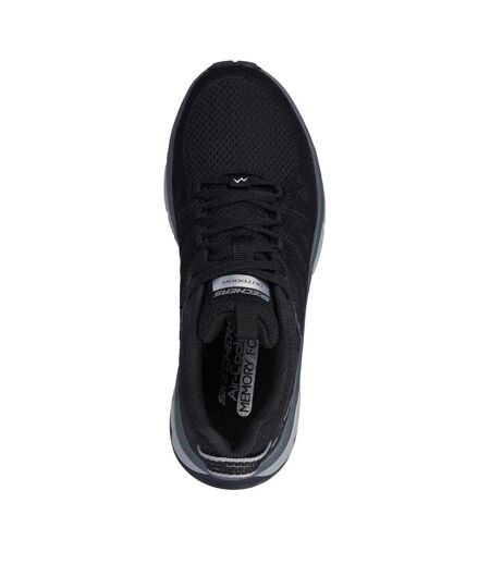 Baskets Motif/style Superposées Femme Noir Anthracite Skechers