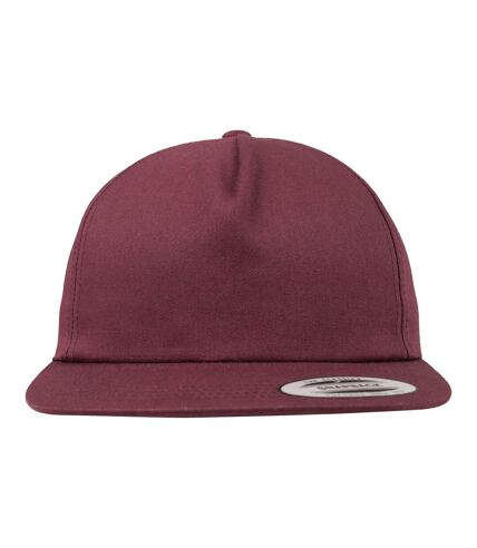 Casquette ajustable flexfit adulte bordeaux Yupoong